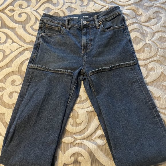 Lot of 2 Boys Old Navy Straight Leg Blue Jeans Size 14 EUC Bundle - Picture 6 of 7